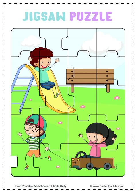 Free printable puzzle templates for kids