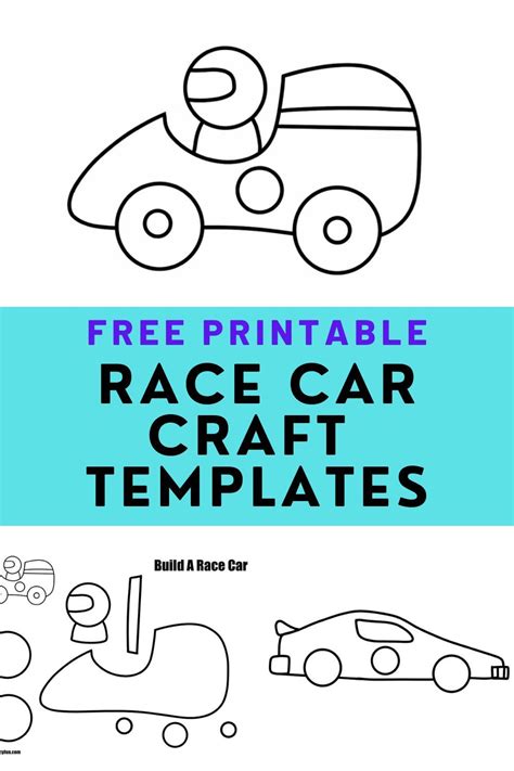 Free printable race car template