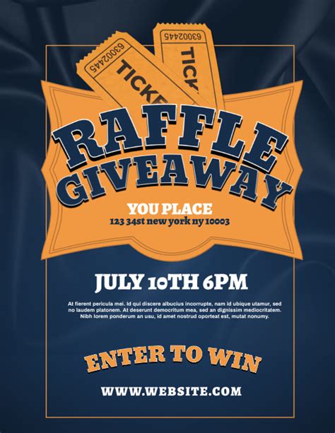 Free Printable Raffle Flyer Template