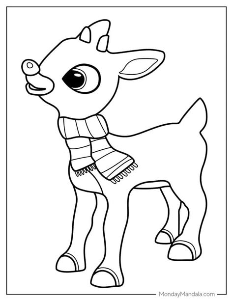 Free Printable Rudolph Coloring Pages