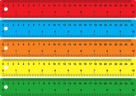 Free printable ruler template for graphic design with precision markings and conversions