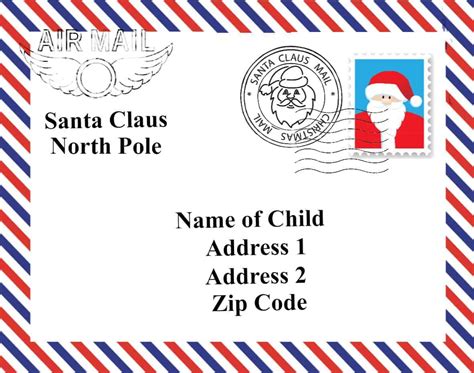 Free Printable Santa Envelopes