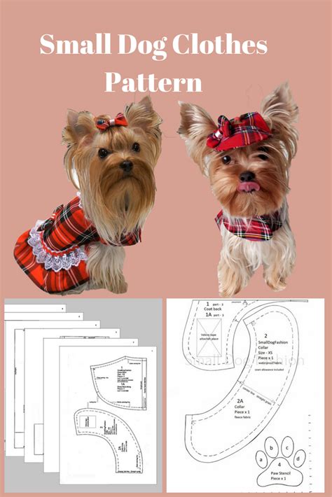 Free printable sewing pattern for small dogs