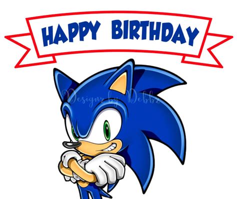 Free printable Sonic birthday cards