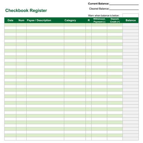 Free Printable Spreadsheet Templates