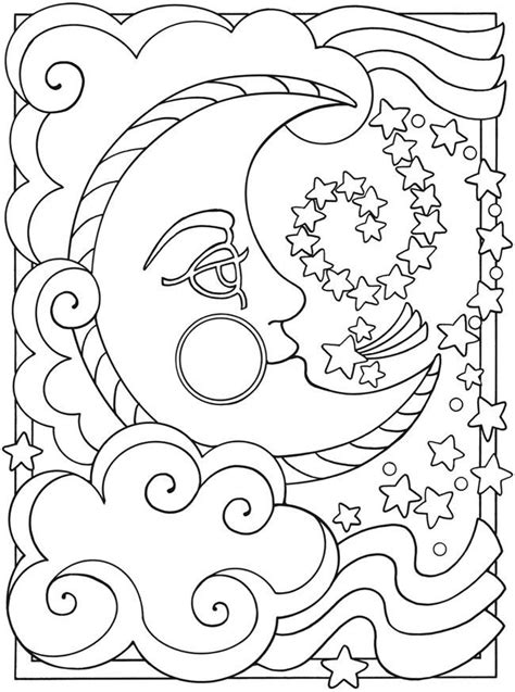 Free Printable Stars And Moon Coloring Pages For Kids