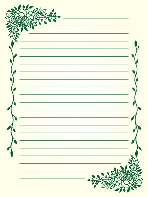 Free Printable Stationery Papers With Lines