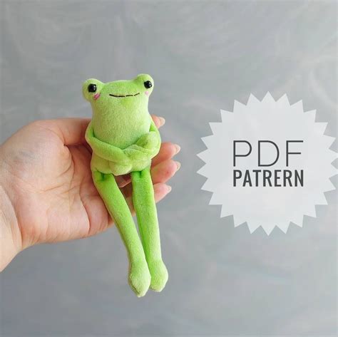 Free Printable Stuffed Frog Pattern