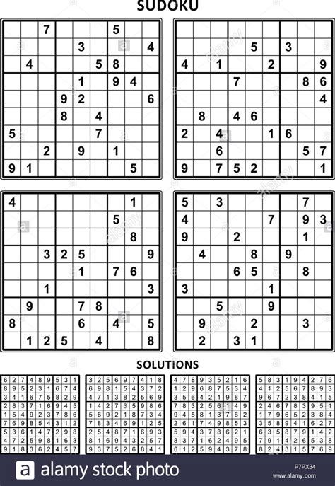 Free Printable Sudoku Puzzle 4 Per Page