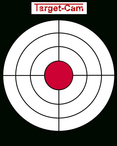 Free printable target template