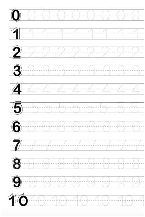 Free Printable Number Letters