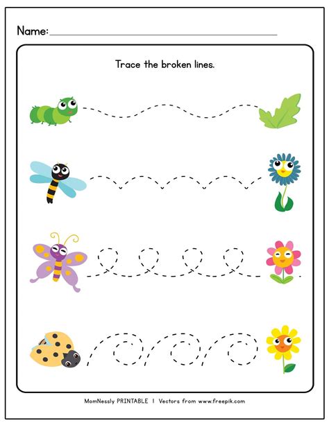 Free Printable Tracing Worksheets for Kids