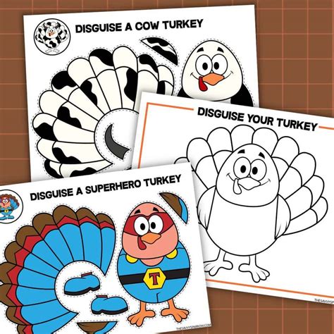 Kids enjoying free printable turkey disguise templates