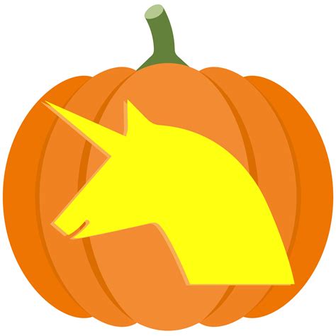 Free printable unicorn pumpkin stencil designs