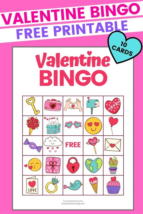 Free Printable Valentine's Day Bingo Cards