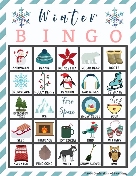 Free Printable Winter Bingo