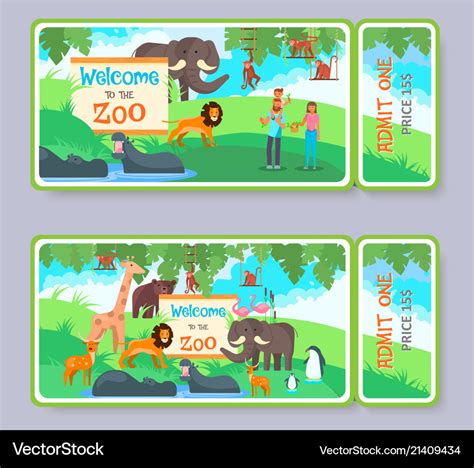 Free Printable Zoo Ticket Template