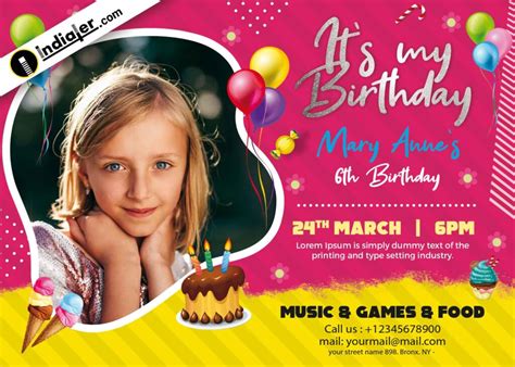 Free PSD Birthday Card Templates Download Gallery 5