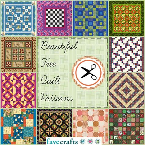 A computer screen showing free quilting templates