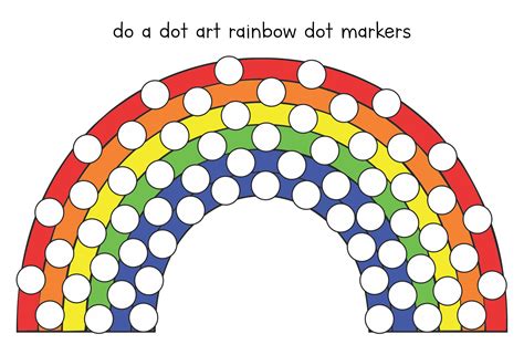 Free Rainbow Dot Marker Printables