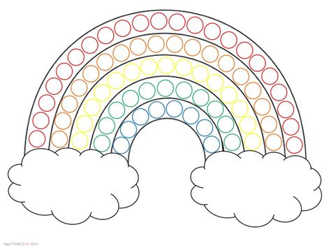 Free Rainbow Dot Marker Printables For Kids