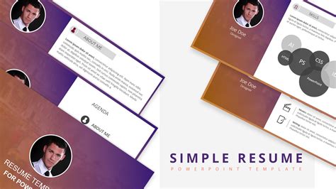 7 free resume PowerPoint templates