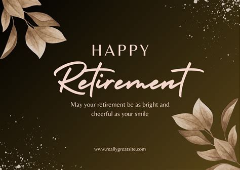 Free retirement template download