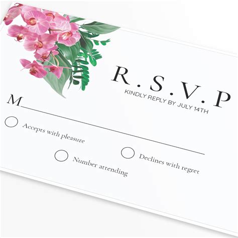 Free Rsvp Card Template