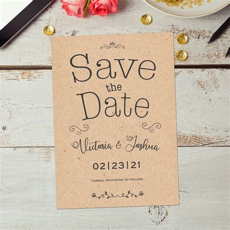 Free Rustic Save the Date Templates