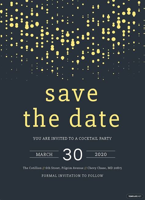 Free Save the Date Party Templates Download