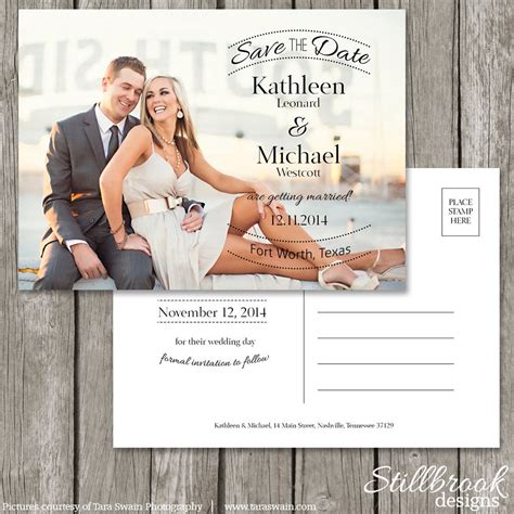 free save the date postcard template word