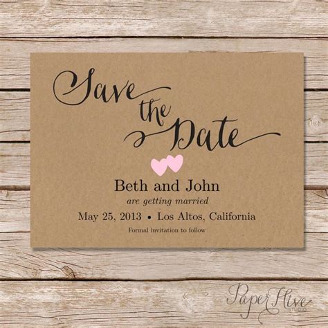 free save the date postcard