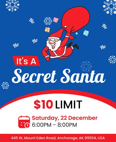 Free Secret Santa Flyer Templates