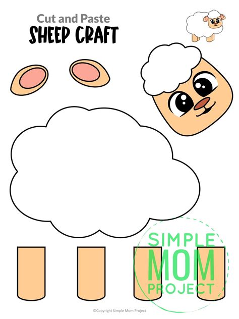 Free Sheep Craft Template