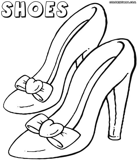 Free Shoe Coloring Pages