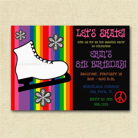 Free Skating Party Invitations