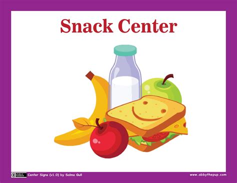 Free Snack Sign Templates