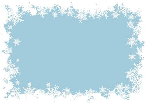 Free Snowflake Border Templates