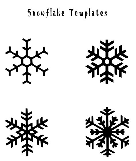 7 Free Snowflake Printable Templates to Try