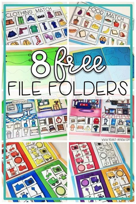 Free special education file folder activities