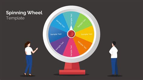 Free Spinning Wheel PowerPoint Template