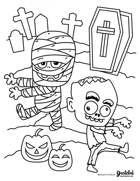 Free Spooky Coloring Pages For Kids