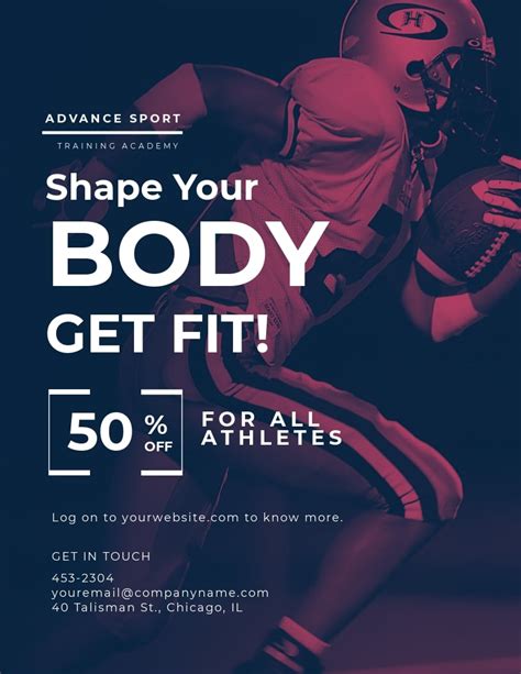 Free sports flyer templates