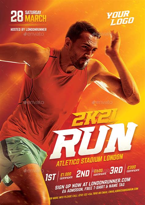 Free Sports Poster PSD Template