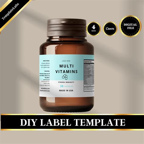 Free supplement label templates