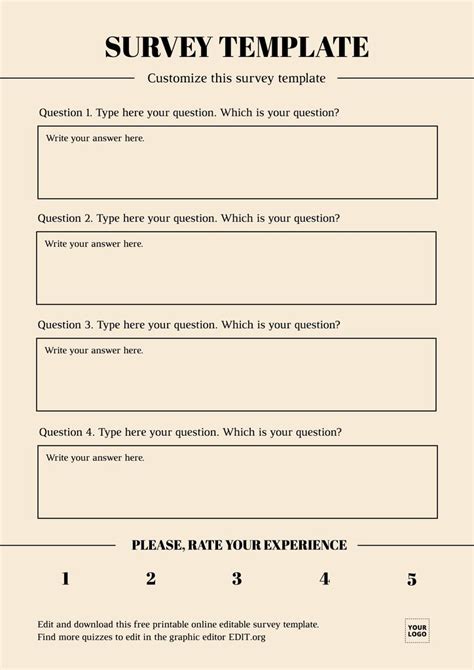 Free Survey Templates