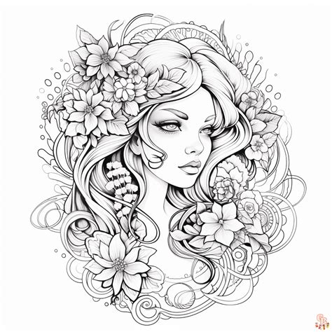 Free tattoo coloring pages for kids