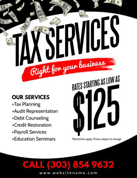 Free Tax Consultation Flyers Template