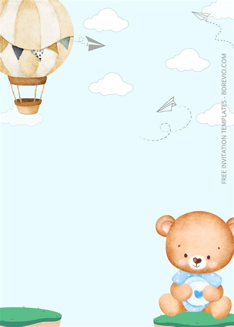 free teddy bear invitation template