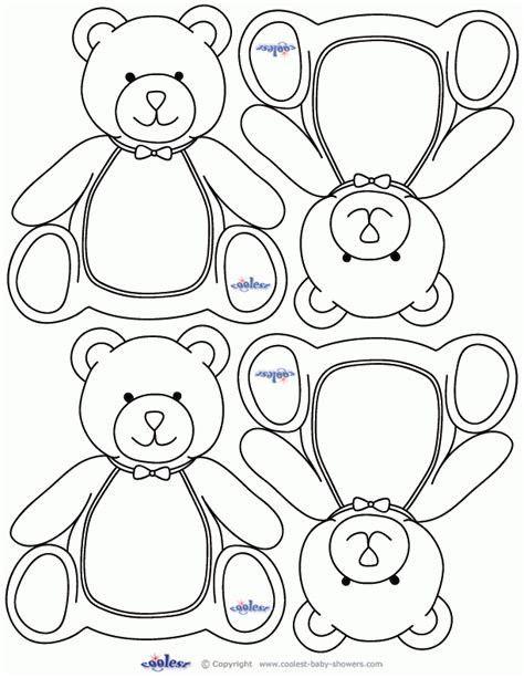 Free Teddy Bear Template Printable For Kids